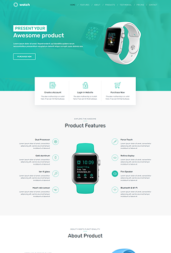 Watch-product-website